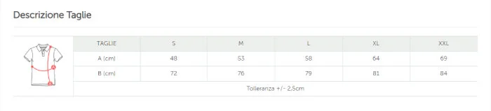 Faites imprimer des polos personnalisés en ligne dans différentes tailles