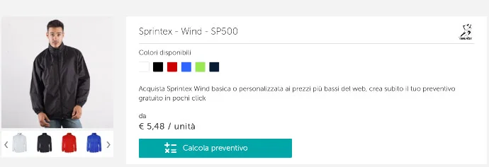 Coupe-vent personnalisés Sprintex sur Burger Print