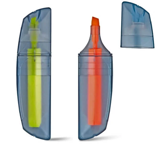 sacs de courses personnalisés et surligneurs spéciaux