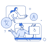 Icône Représentant(e) du service à la clientèle - Multilingue